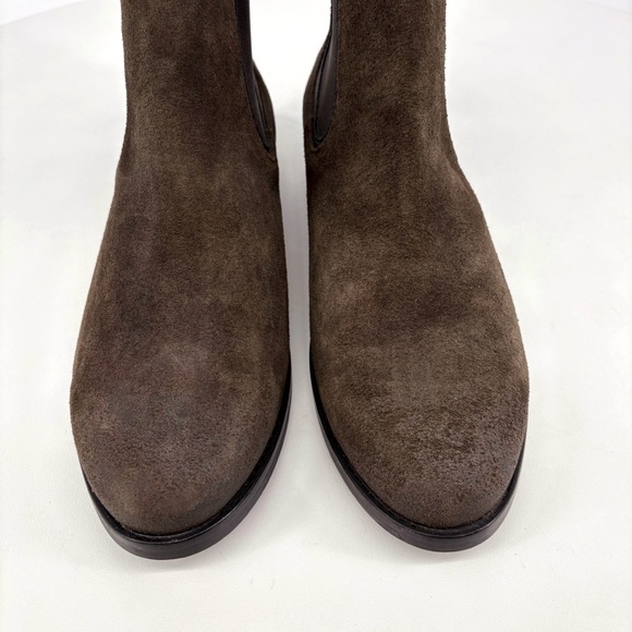 THURSDAY BOOT CO. | Duchess Leather Chelsea Boots in Olive Brown Suede | Sz 10 - Picture 6 of 15